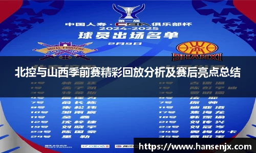 北控与山西季前赛精彩回放分析及赛后亮点总结